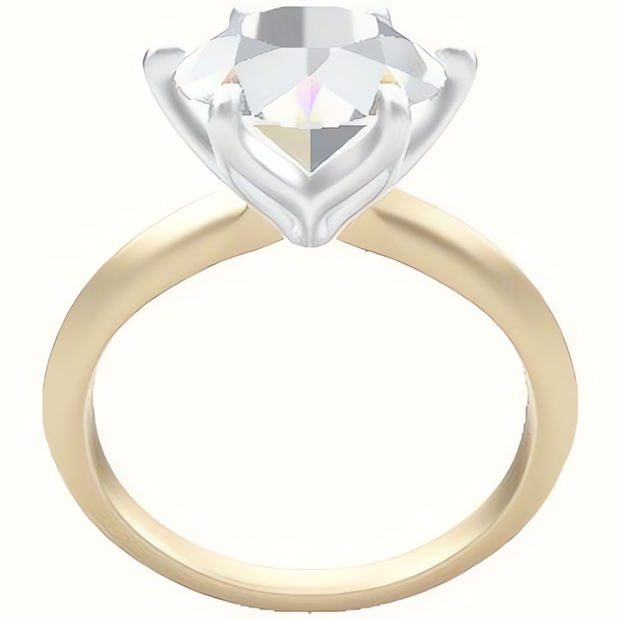 Knife Edge Engagement Ring With Petal Six Prong Head