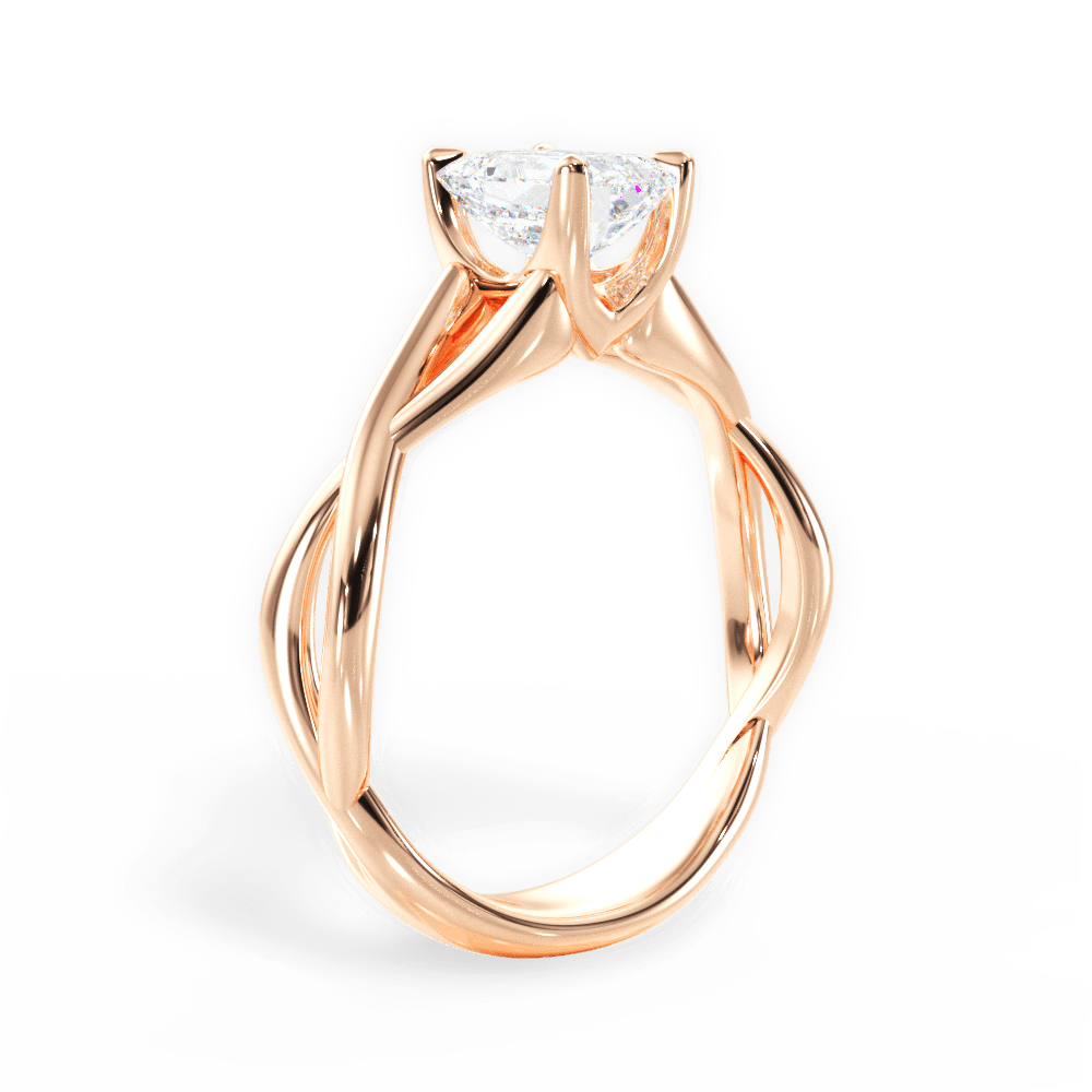 14kt Rose Gold/18kt Rose Gold/emerald/front