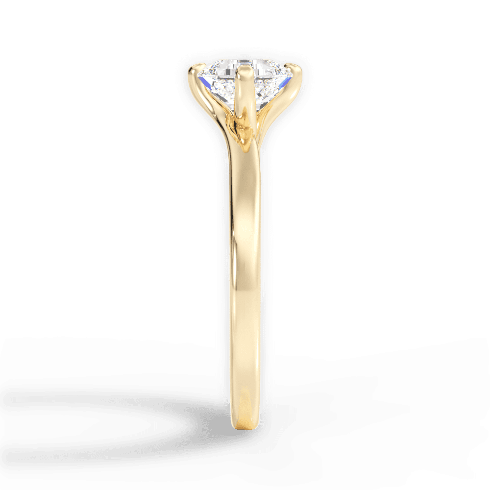 14kt Yellow Gold/18kt Yellow Gold/asscher/perspective