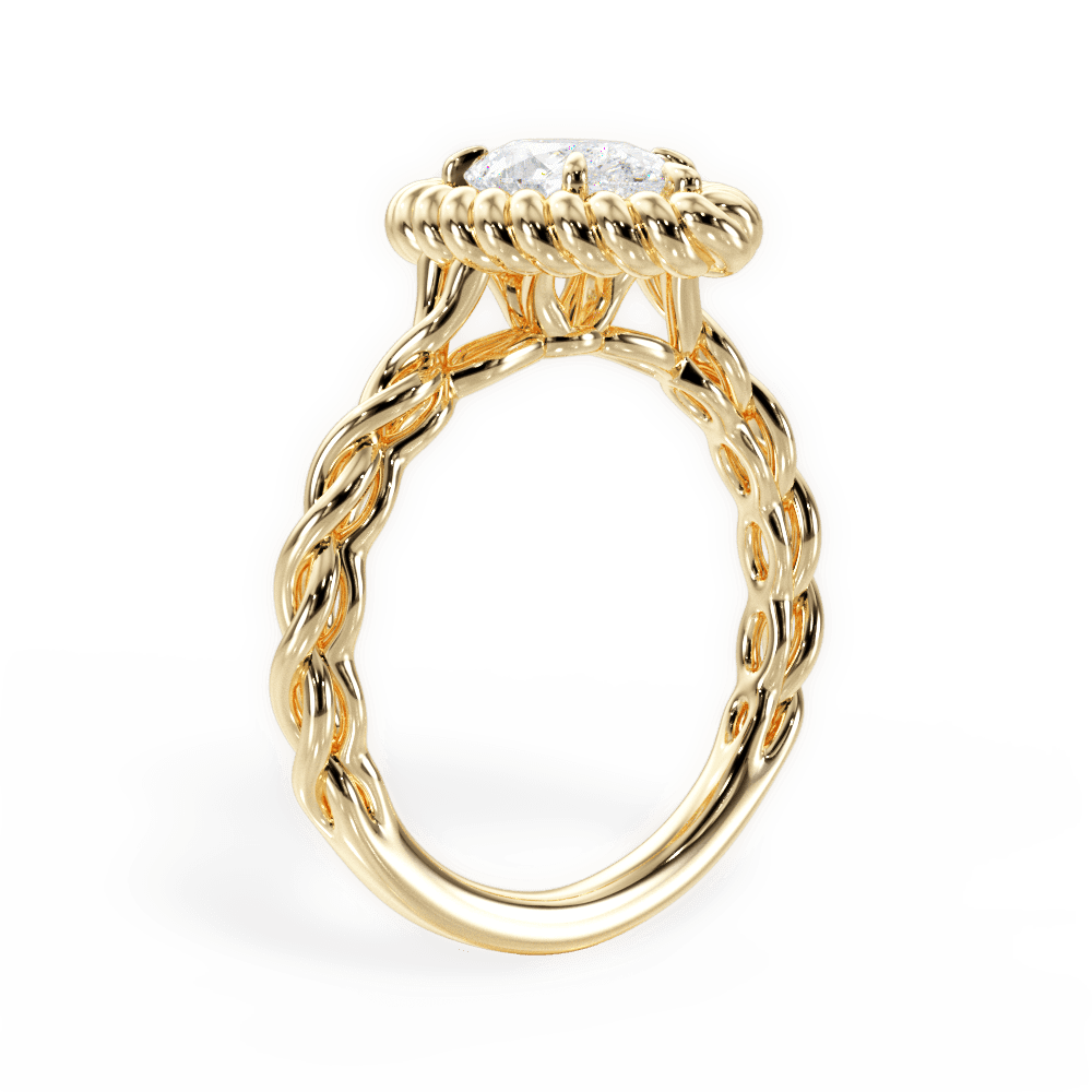 14kt Yellow Gold/18kt Yellow Gold/pear/front