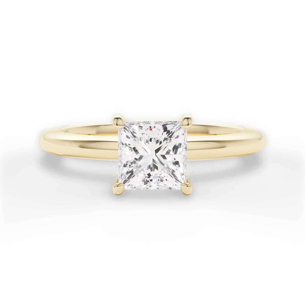 14kt Yellow Gold/18kt Yellow Gold/princess/top