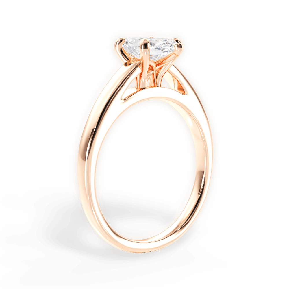 14kt Rose Gold/18kt Rose Gold/marquise/front