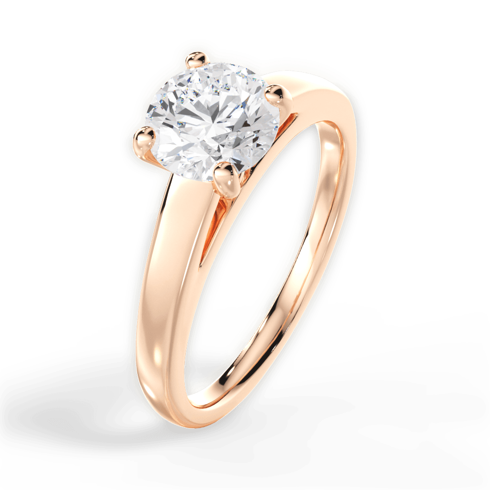 14kt Rose Gold/18kt Rose Gold/round/perspective