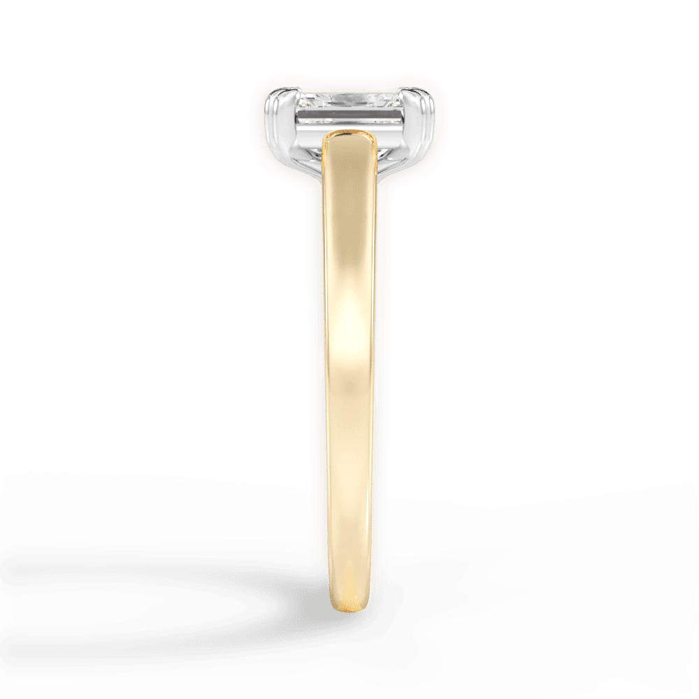 14kt Yellow Gold/18kt Yellow Gold/emerald/side