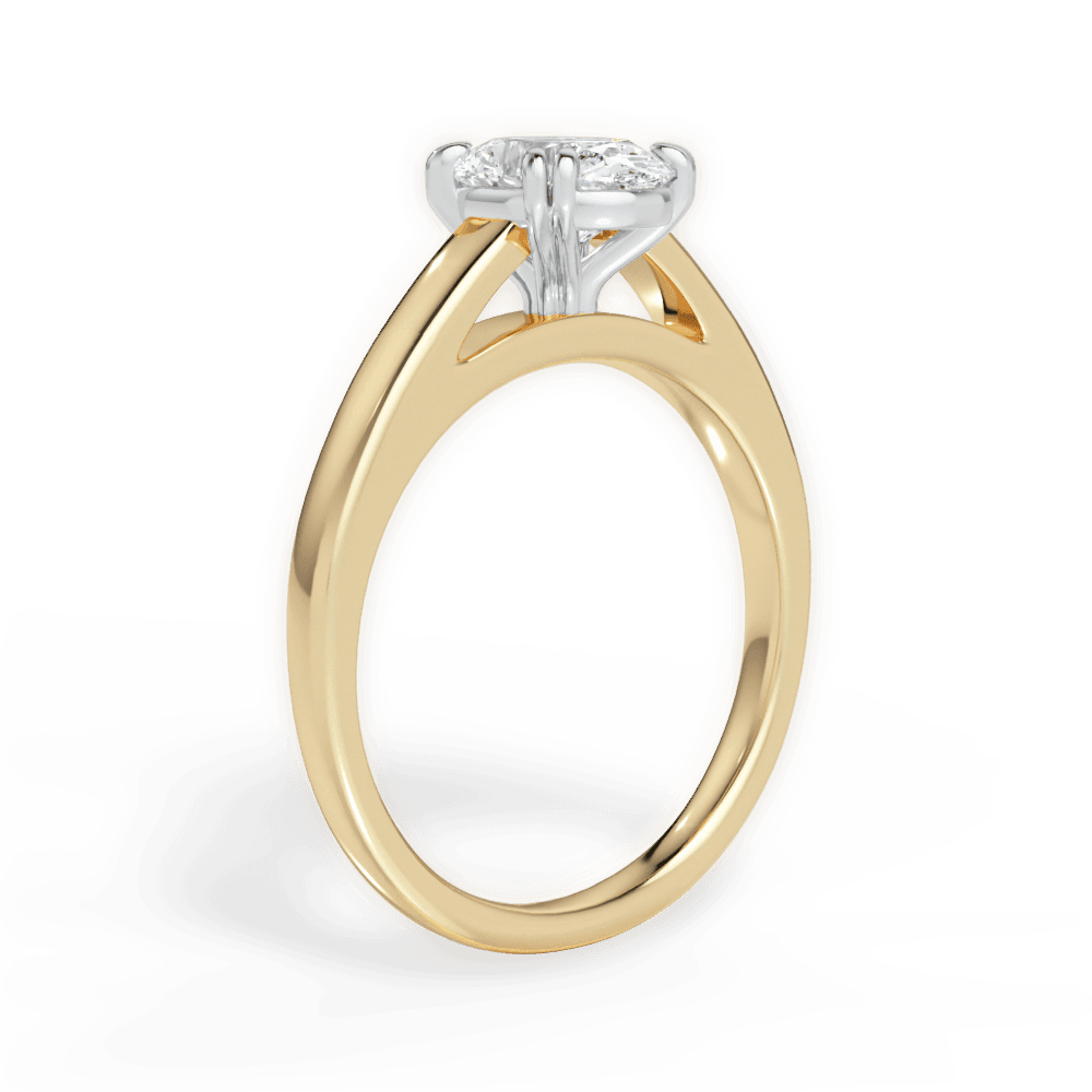 14kt Yellow Gold/18kt Yellow Gold/oval/front