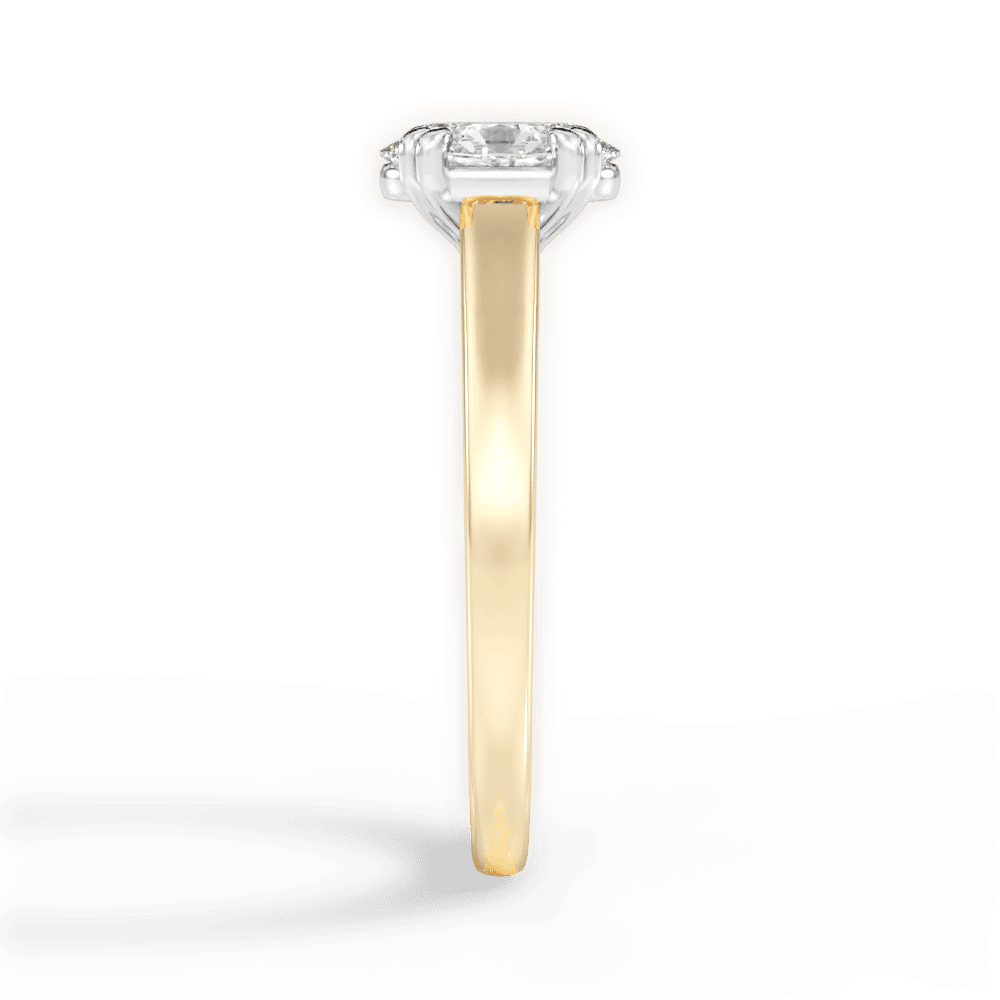14kt Yellow Gold/18kt Yellow Gold/oval/side