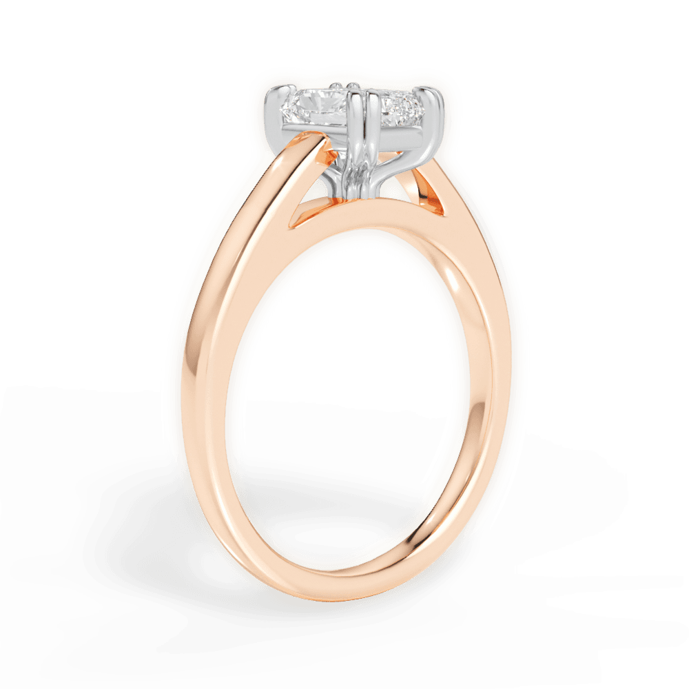 14kt Rose Gold/18kt Rose Gold/radiant/front