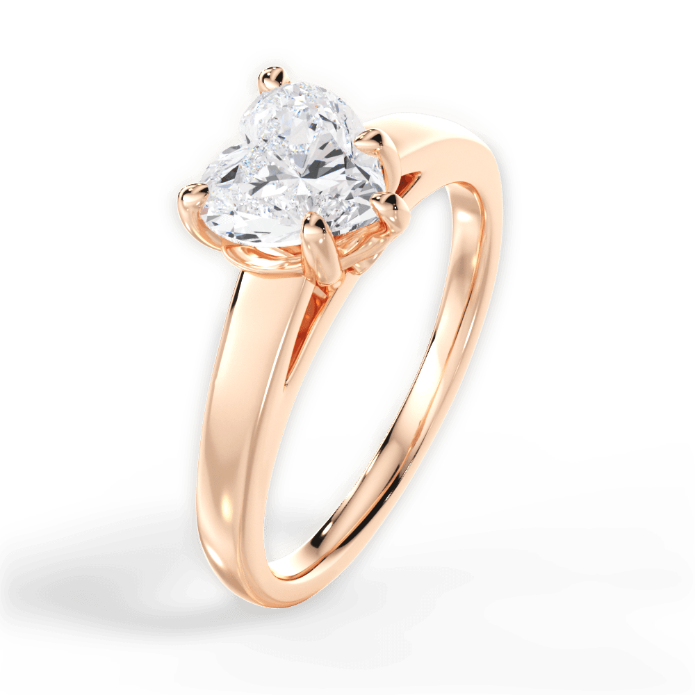 14kt Rose Gold/18kt Rose Gold/heart/perspective