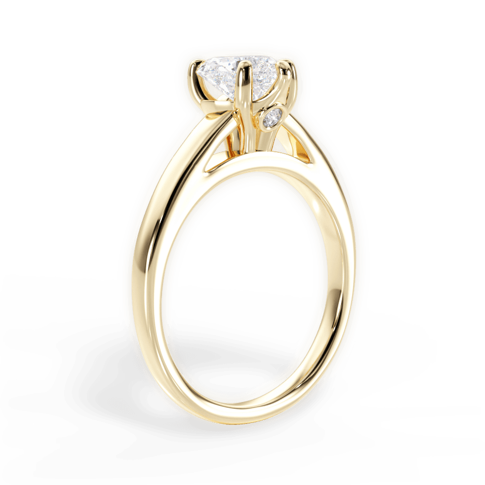 14kt Yellow Gold/18kt Yellow Gold/heart/front
