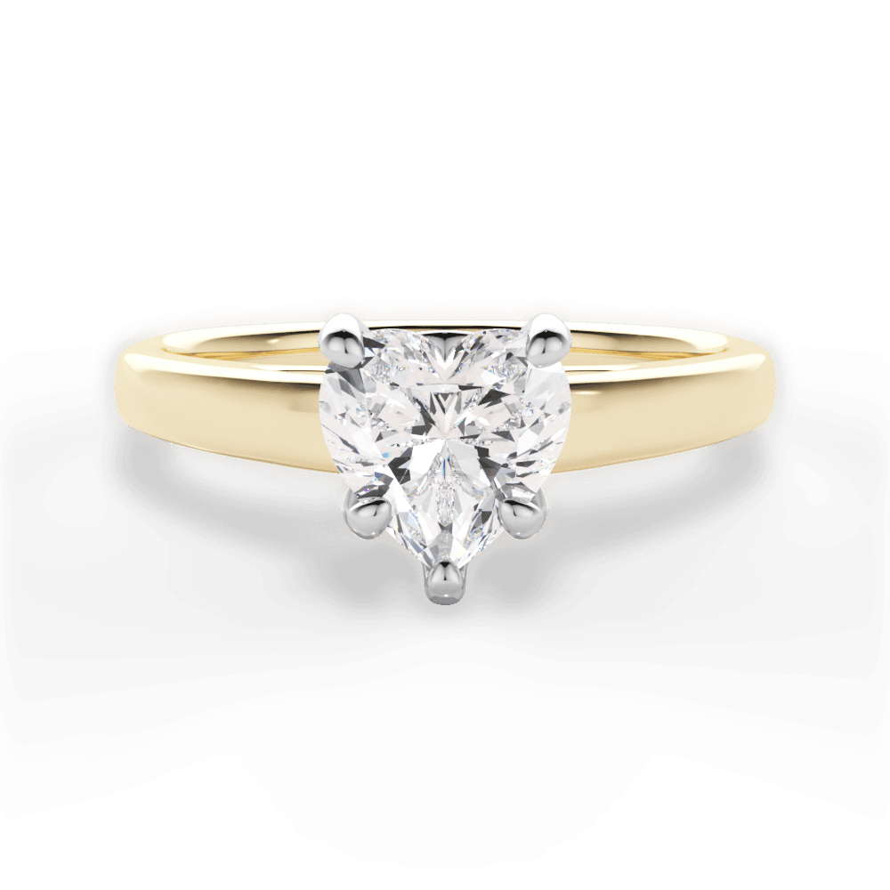 14kt Yellow Gold/18kt Yellow Gold/heart/top