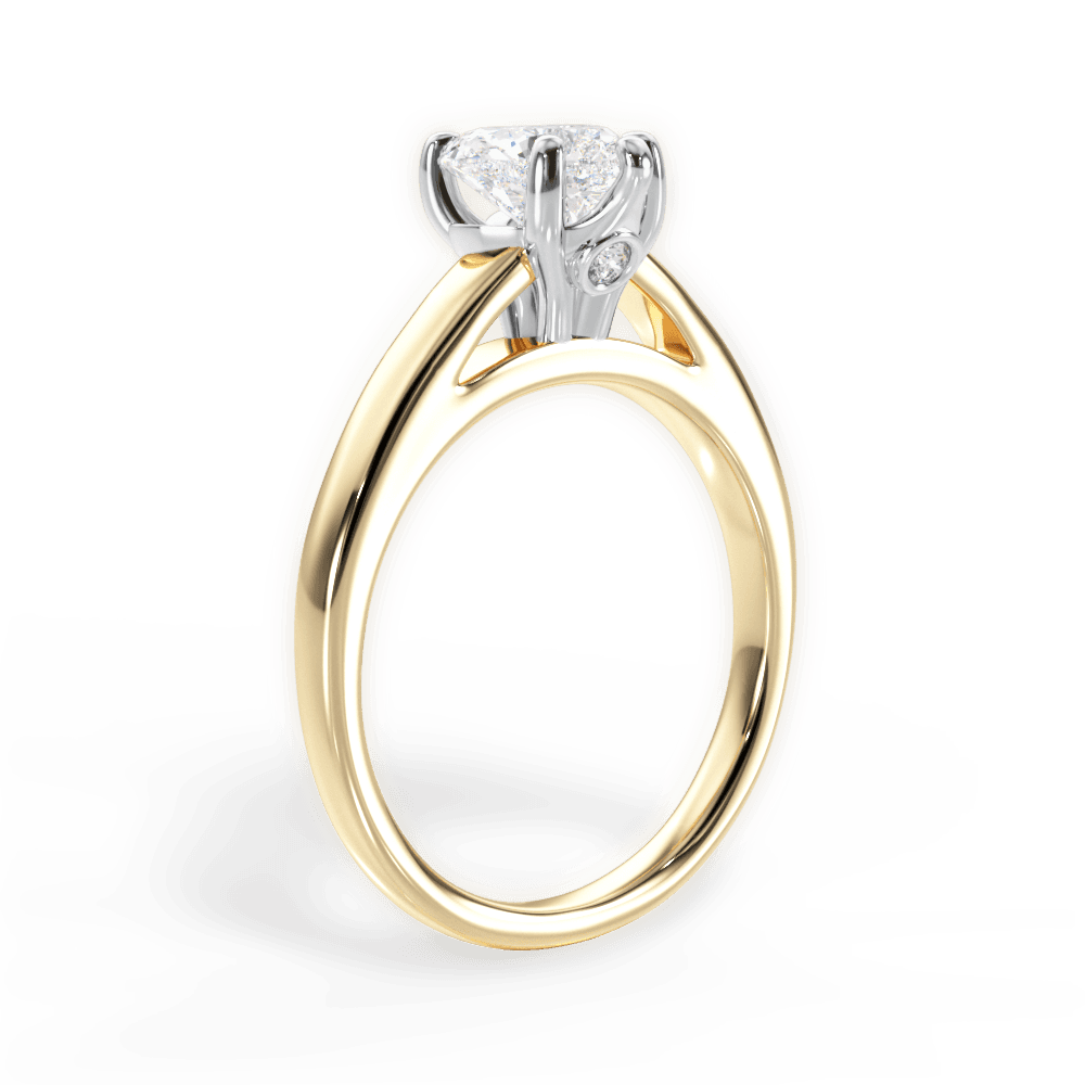 14kt Yellow Gold/18kt Yellow Gold/heart/front