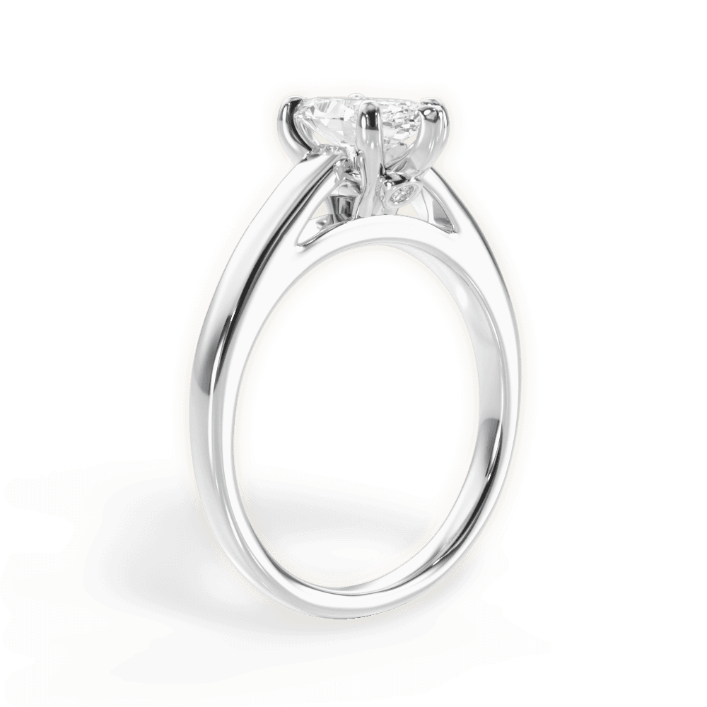 14kt White Gold/18kt White Gold/Platinum/marquise/front