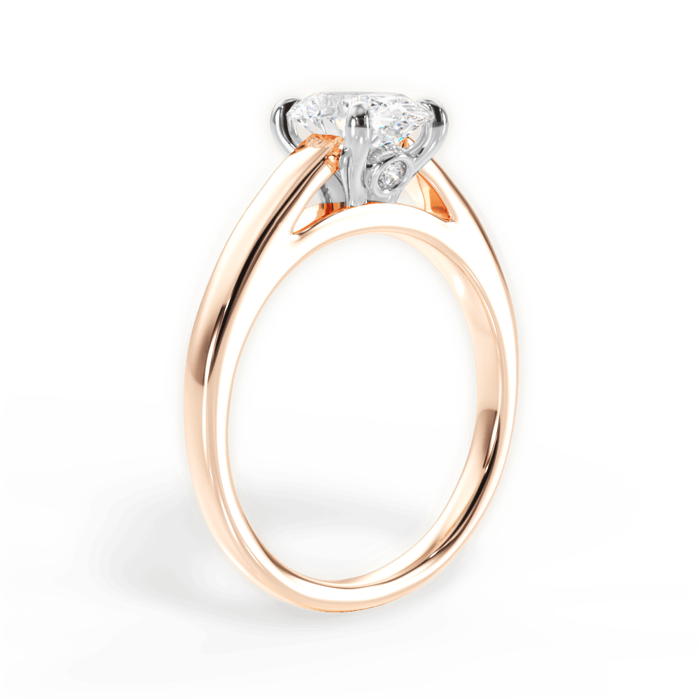 14kt Rose Gold/18kt Rose Gold/oval/front