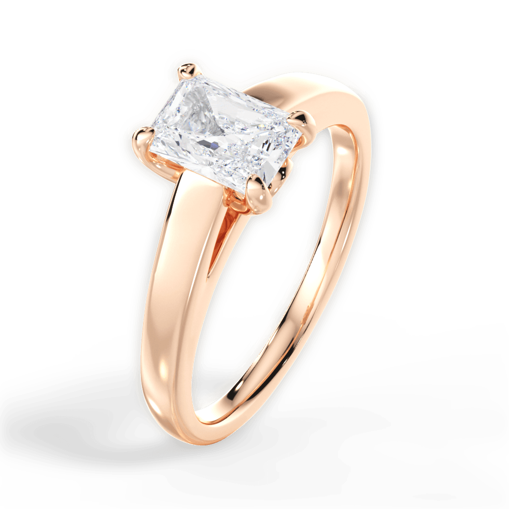 14kt Rose Gold/18kt Rose Gold/radiant/perspective