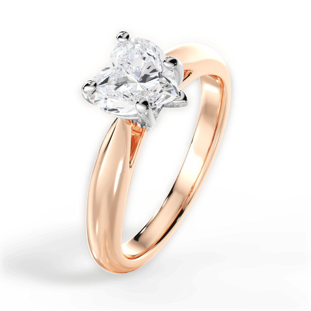 14kt Rose Gold/18kt Rose Gold/heart/perspective