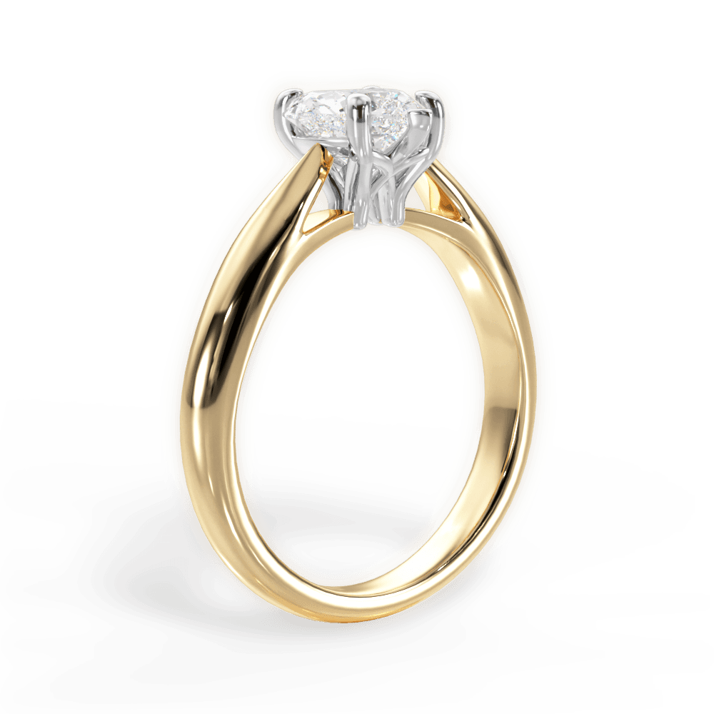 14kt Yellow Gold/18kt Yellow Gold/heart/front