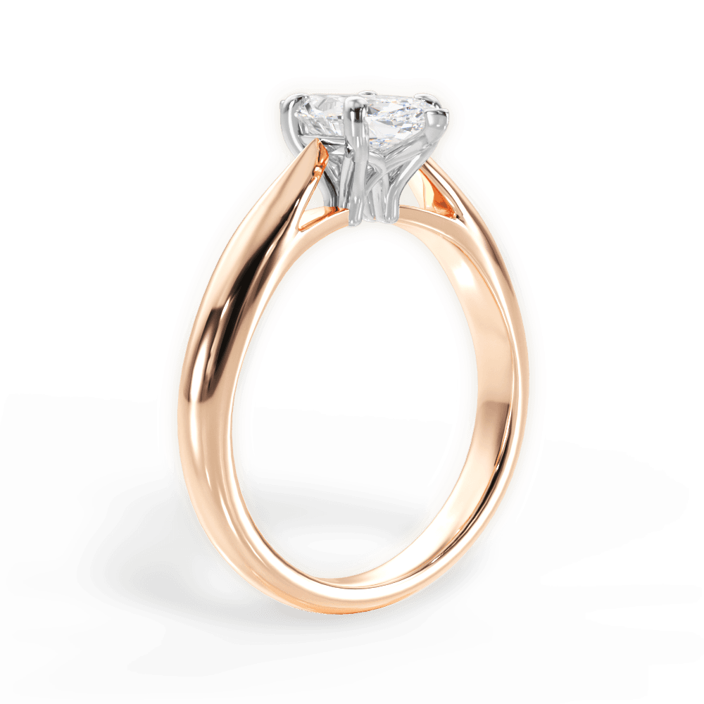 14kt Rose Gold/18kt Rose Gold/marquise/front