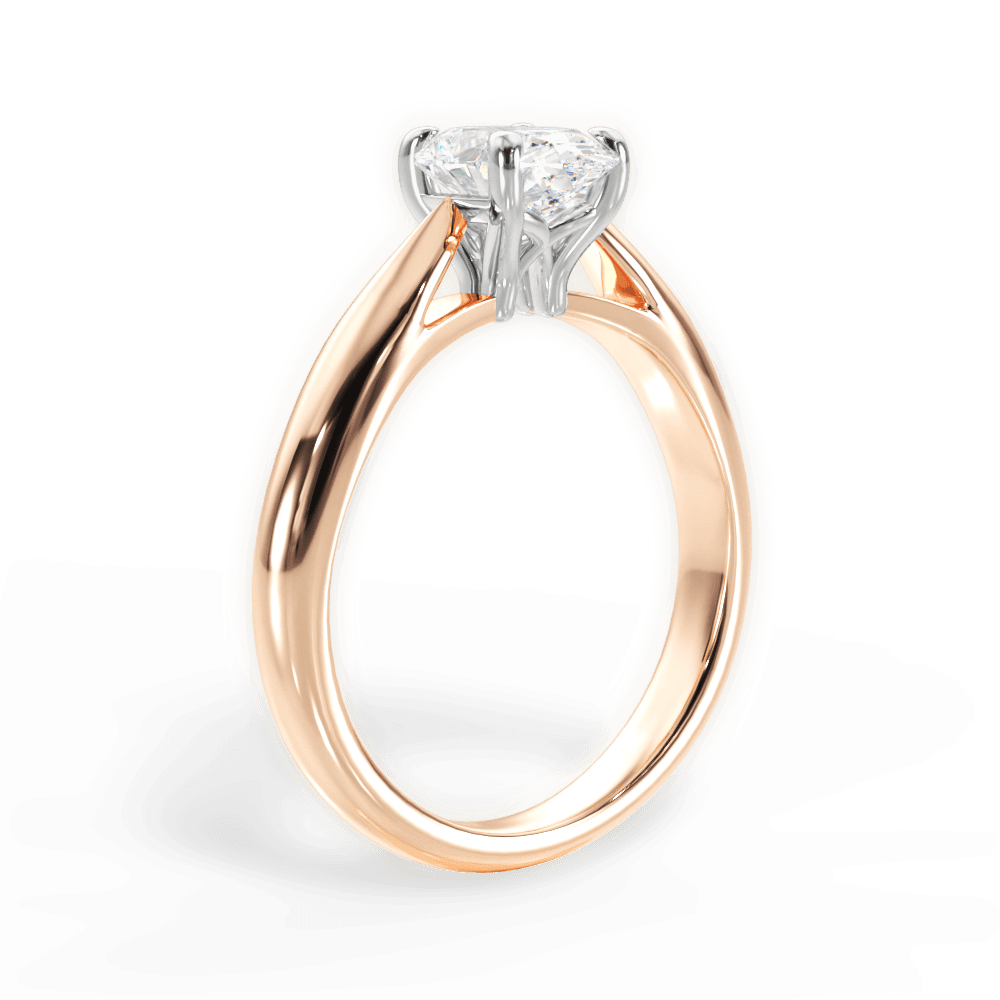 14kt Rose Gold/18kt Rose Gold/oval/front