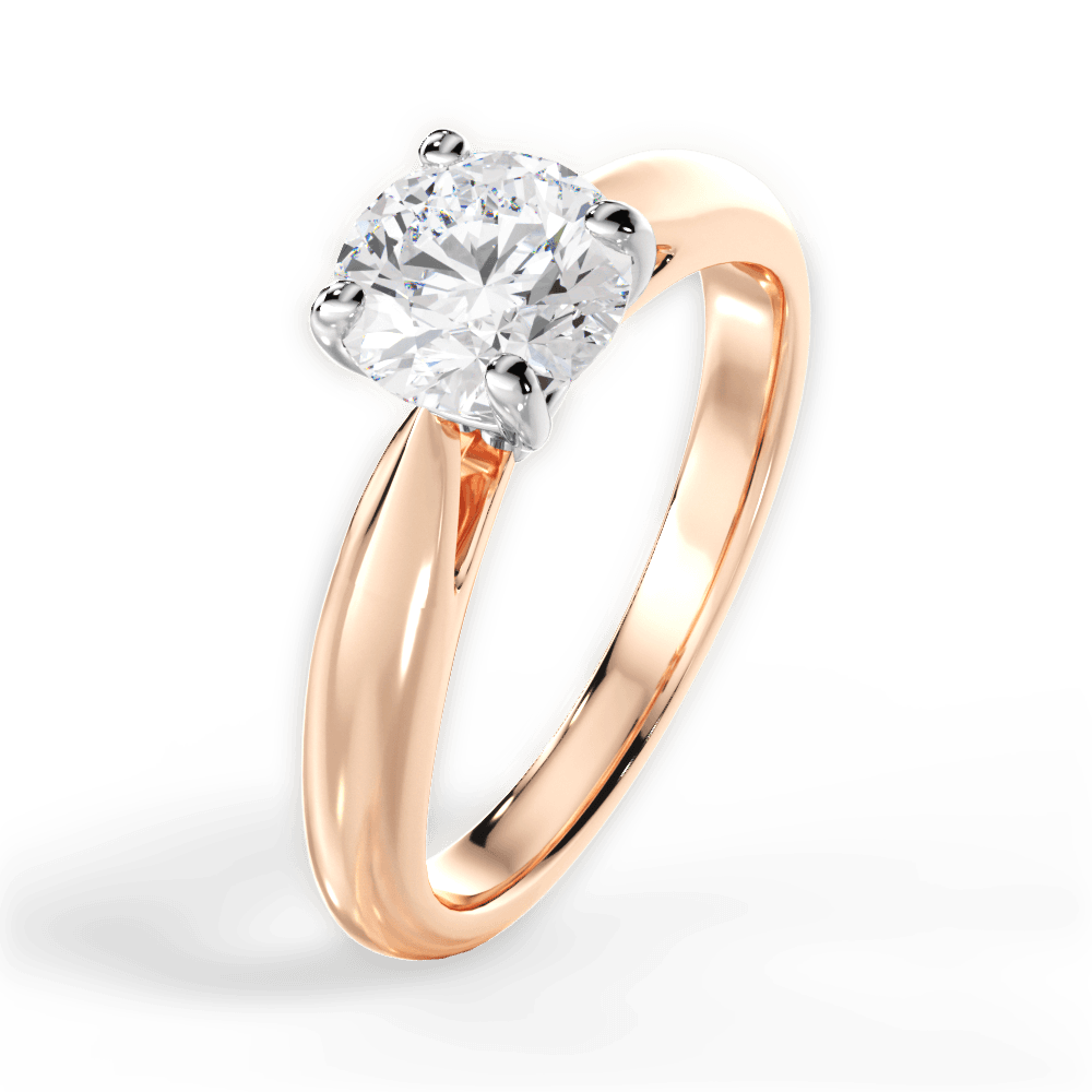 14kt Rose Gold/18kt Rose Gold/round/perspective