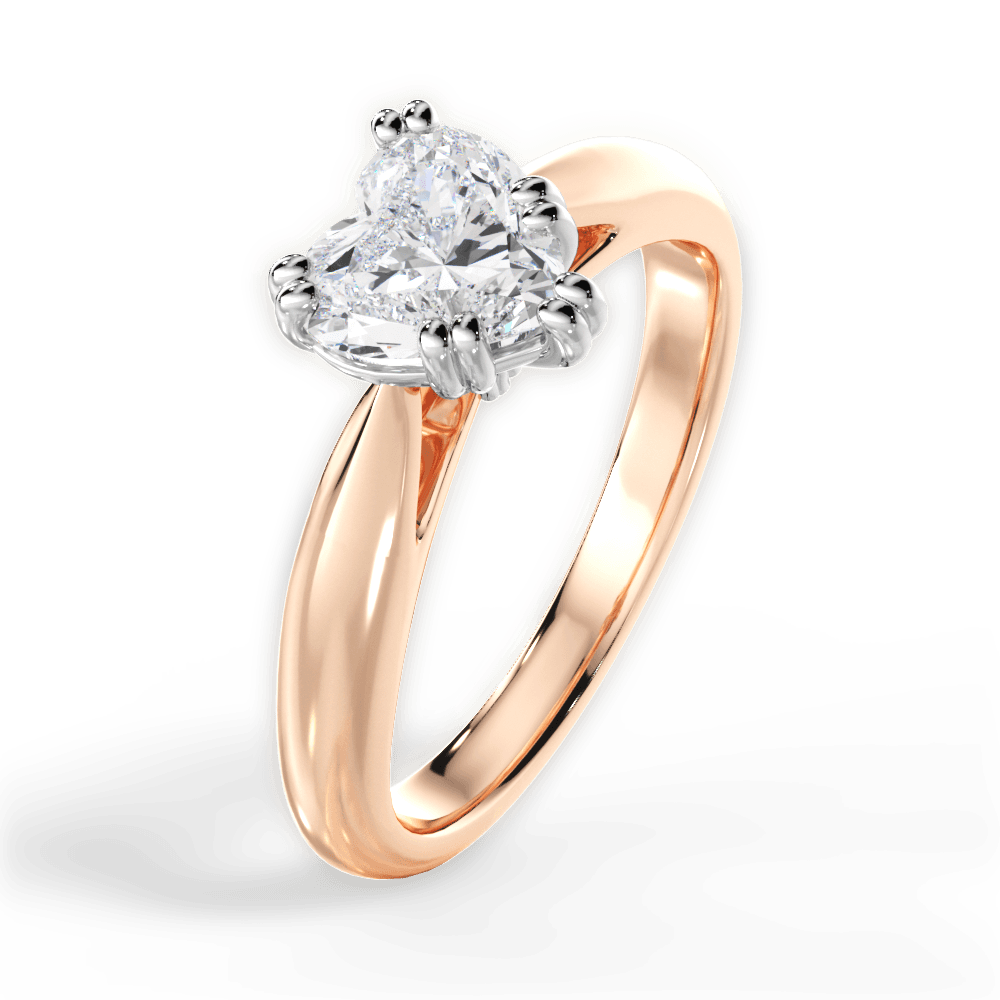 14kt Rose Gold/18kt Rose Gold/heart/perspective