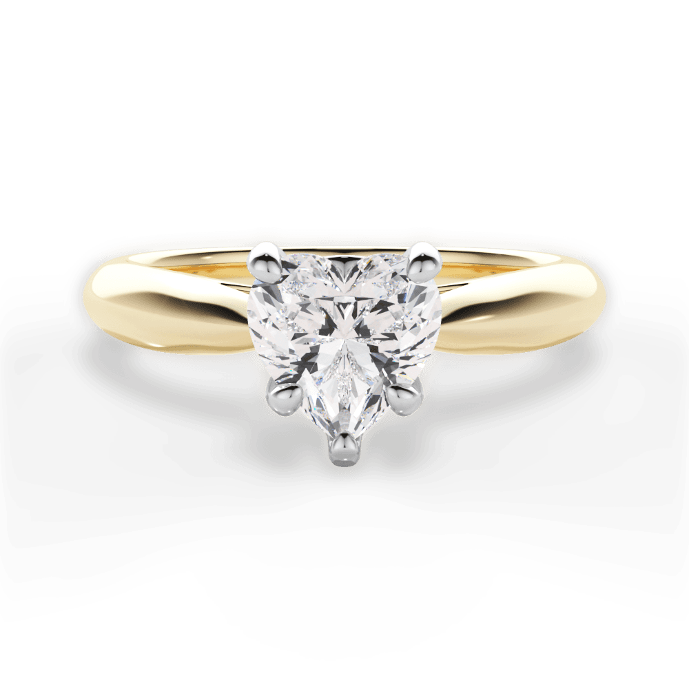 14kt Yellow Gold/18kt Yellow Gold/heart/top