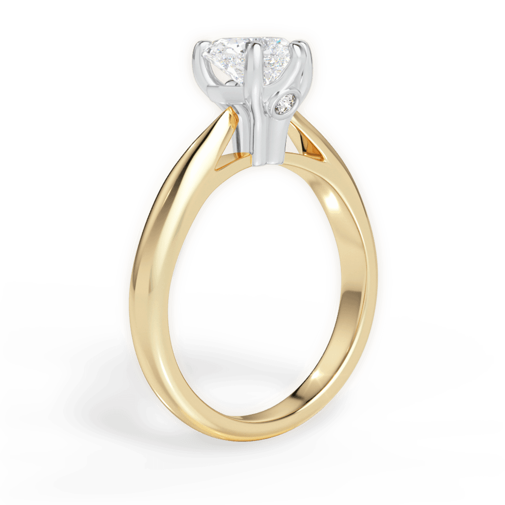 14kt Yellow Gold/18kt Yellow Gold/heart/front