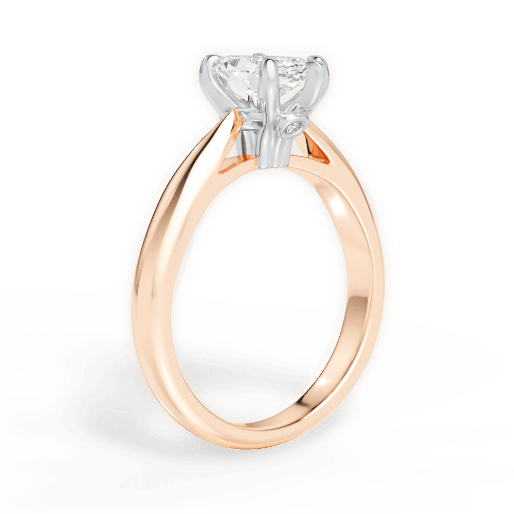 14kt Rose Gold/18kt Rose Gold/marquise/front