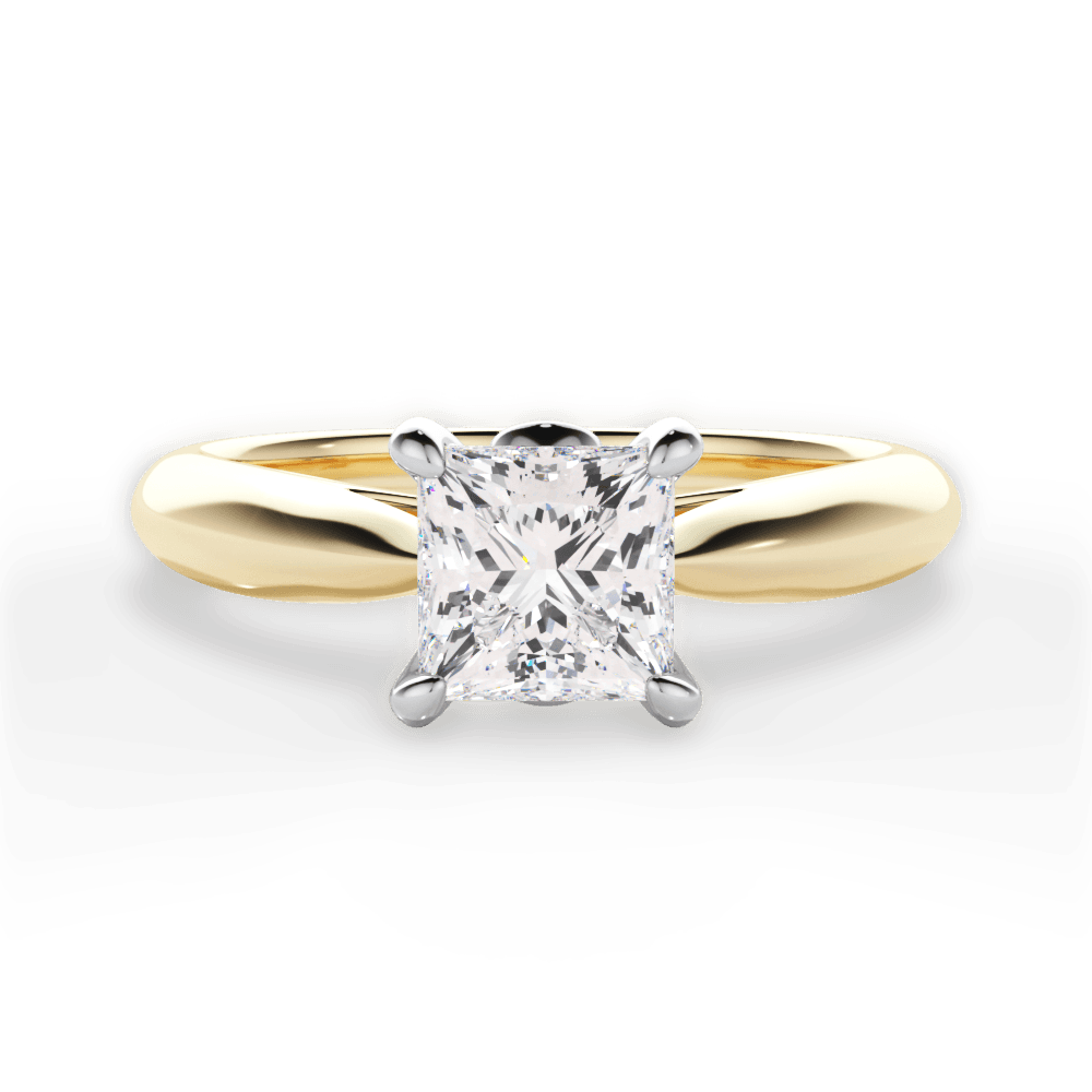 14kt Yellow Gold/18kt Yellow Gold/princess/top