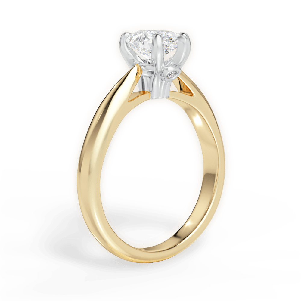 14kt Yellow Gold/18kt Yellow Gold/pear/front