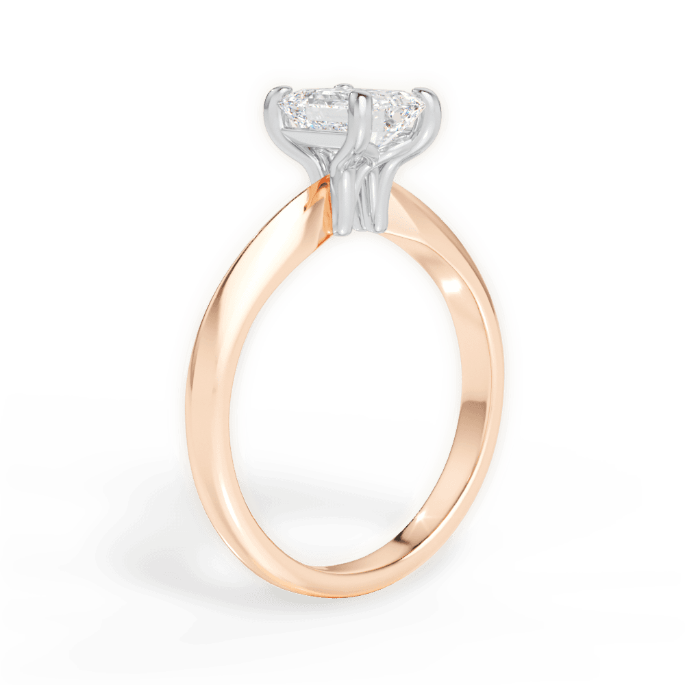 14kt Rose Gold/18kt Rose Gold/emerald/front