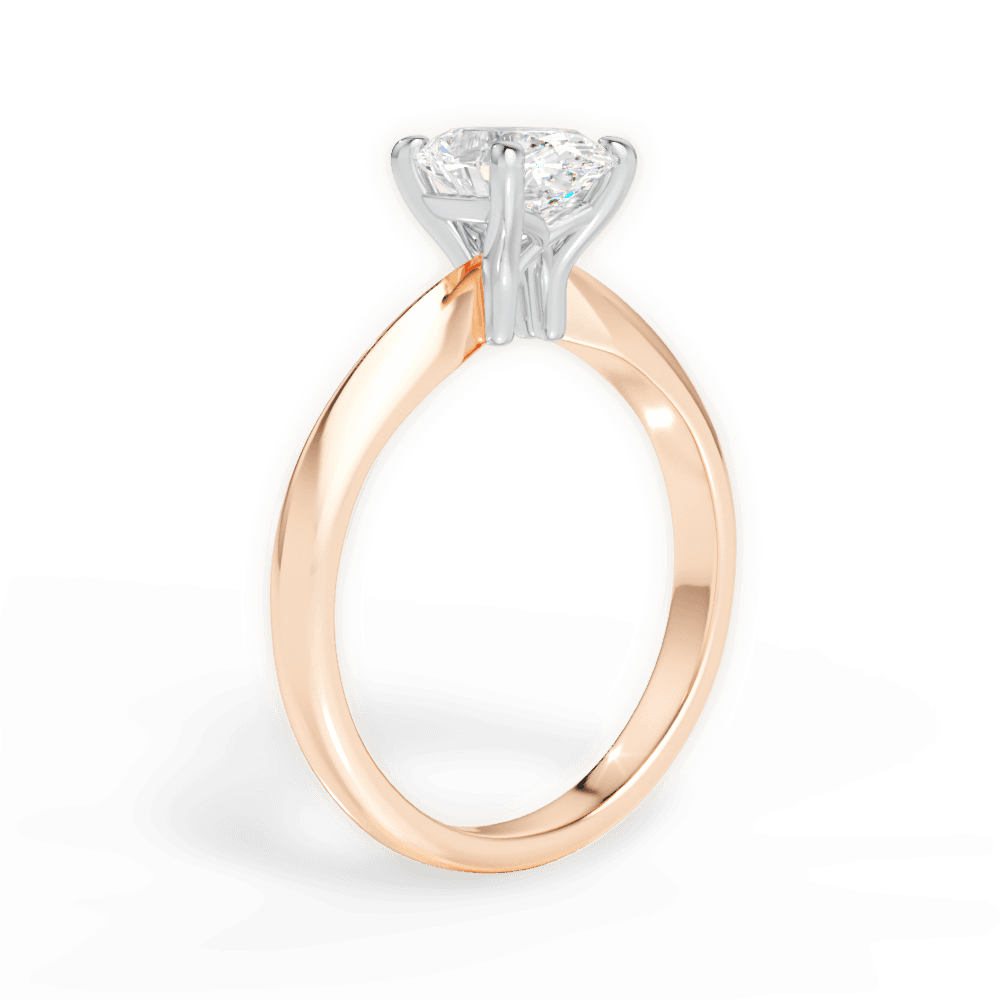 14kt Rose Gold/18kt Rose Gold/oval/front