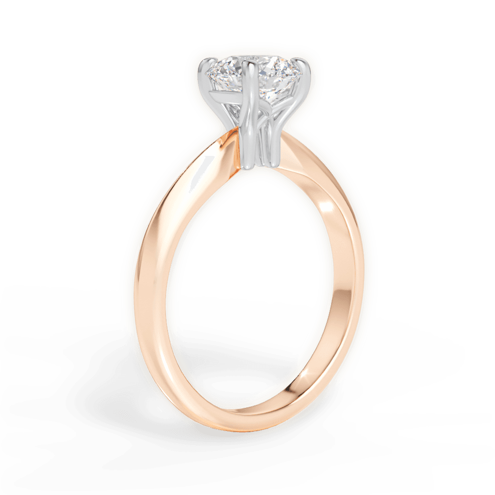 14kt Rose Gold/18kt Rose Gold/round/front