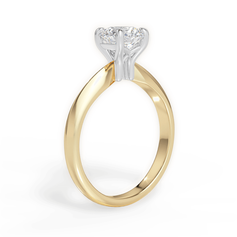 14kt Yellow Gold/18kt Yellow Gold/round/front