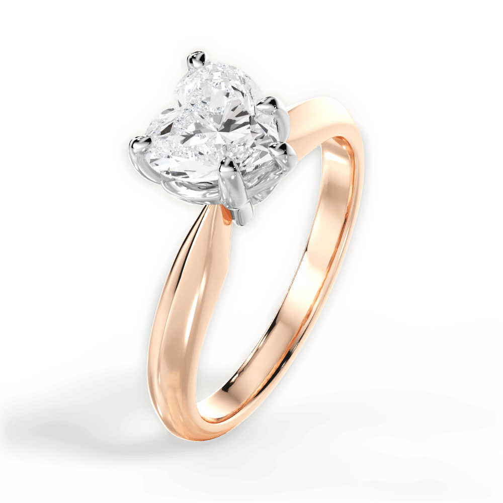 14kt Rose Gold/18kt Rose Gold/heart/perspective