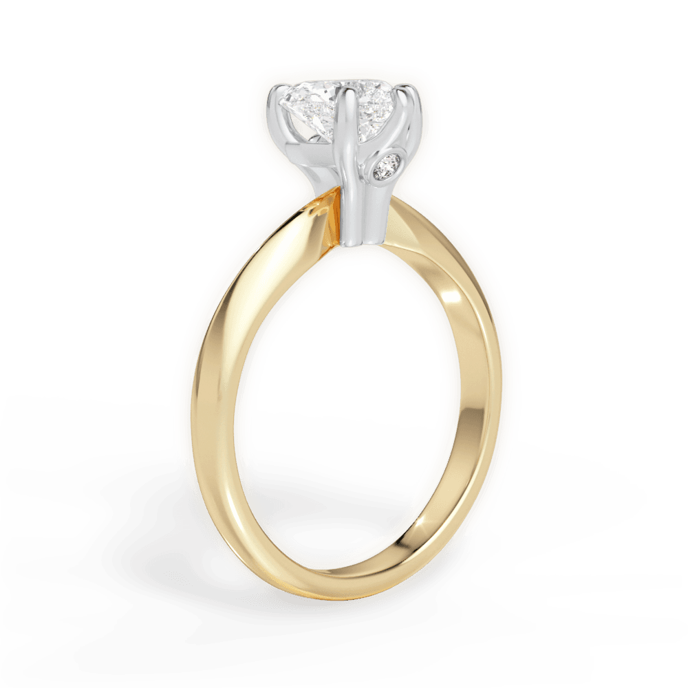 14kt Yellow Gold/18kt Yellow Gold/heart/front