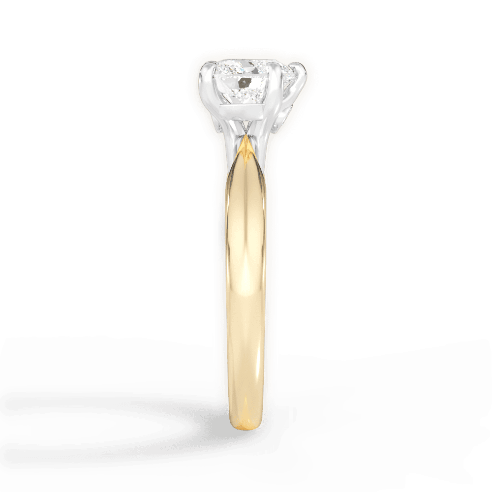 14kt Yellow Gold/18kt Yellow Gold/heart/side