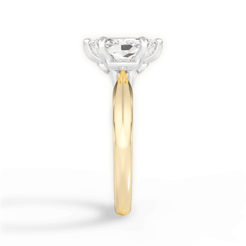 14kt Yellow Gold/18kt Yellow Gold/marquise/side