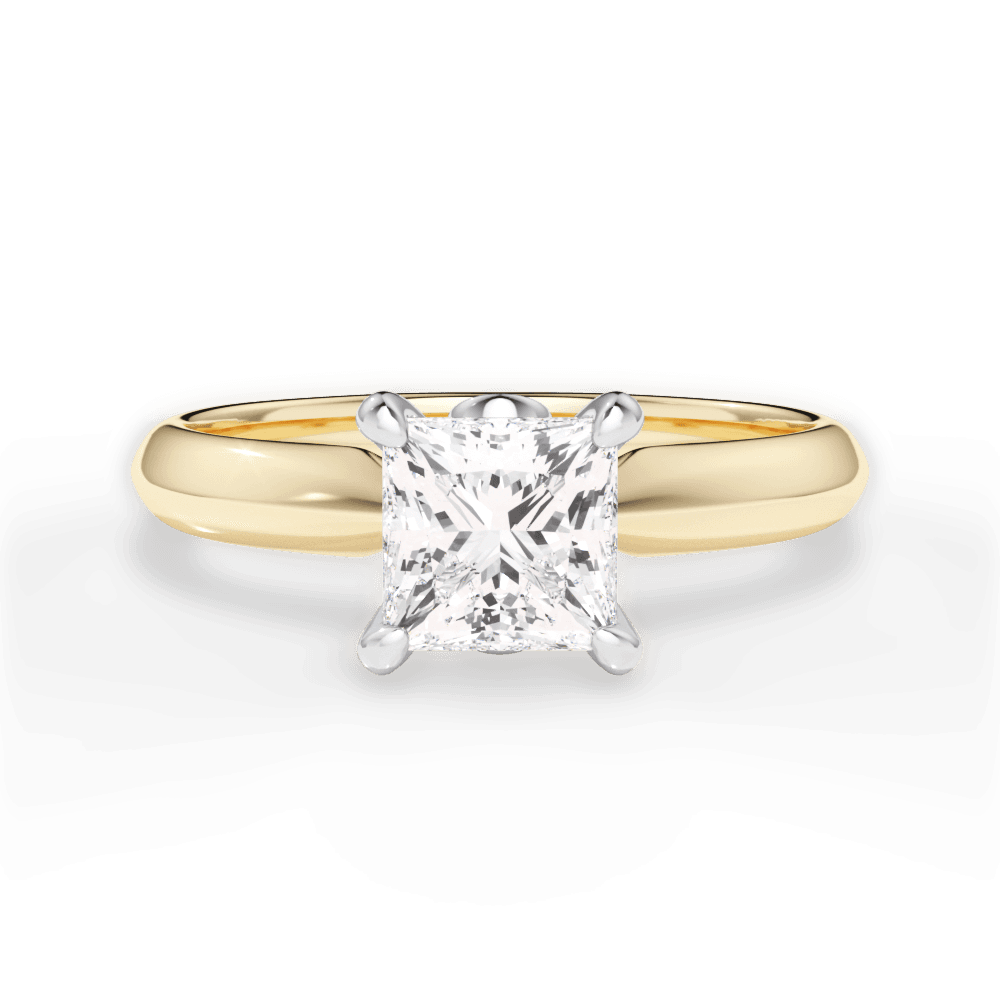 14kt Yellow Gold/18kt Yellow Gold/princess/top