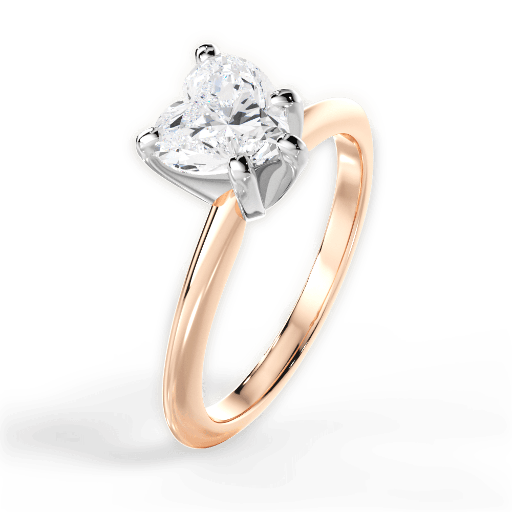 14kt Rose Gold/18kt Rose Gold/heart/perspective