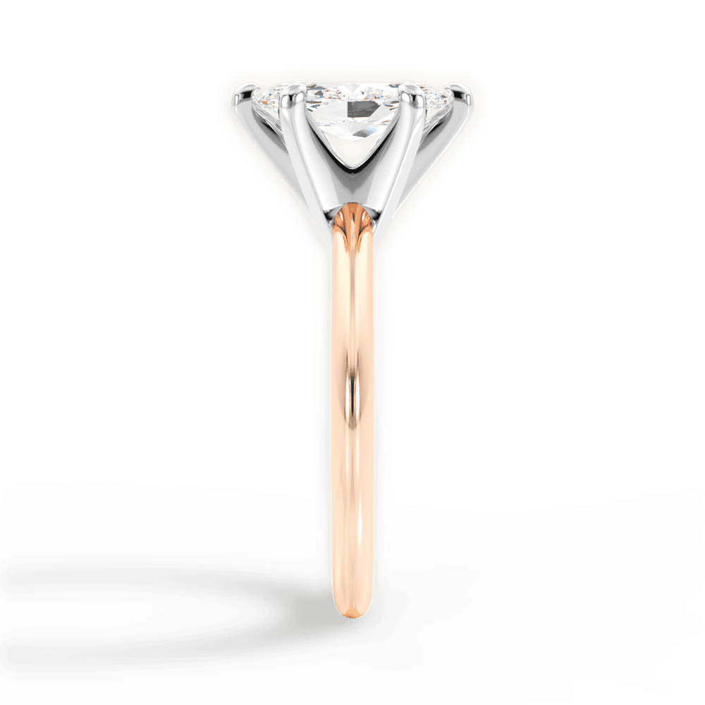 14kt Rose Gold/18kt Rose Gold/marquise/side