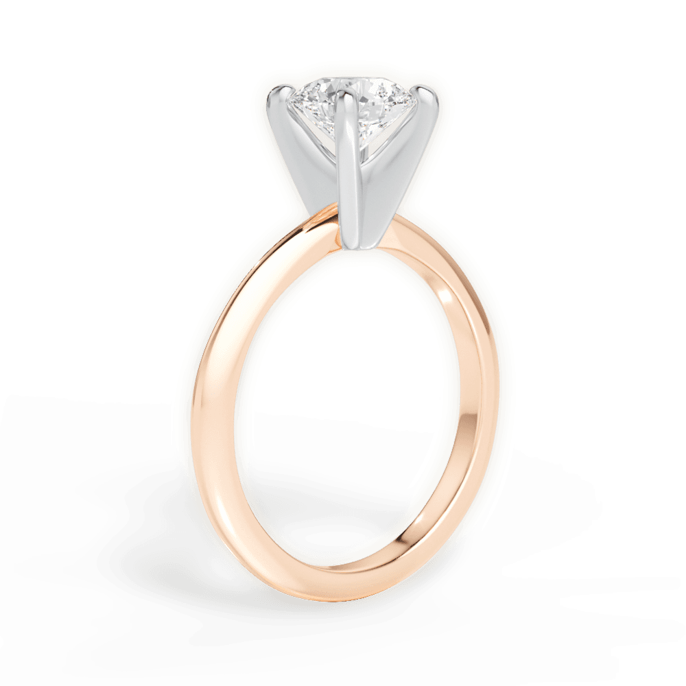 14kt Rose Gold/18kt Rose Gold/round/front