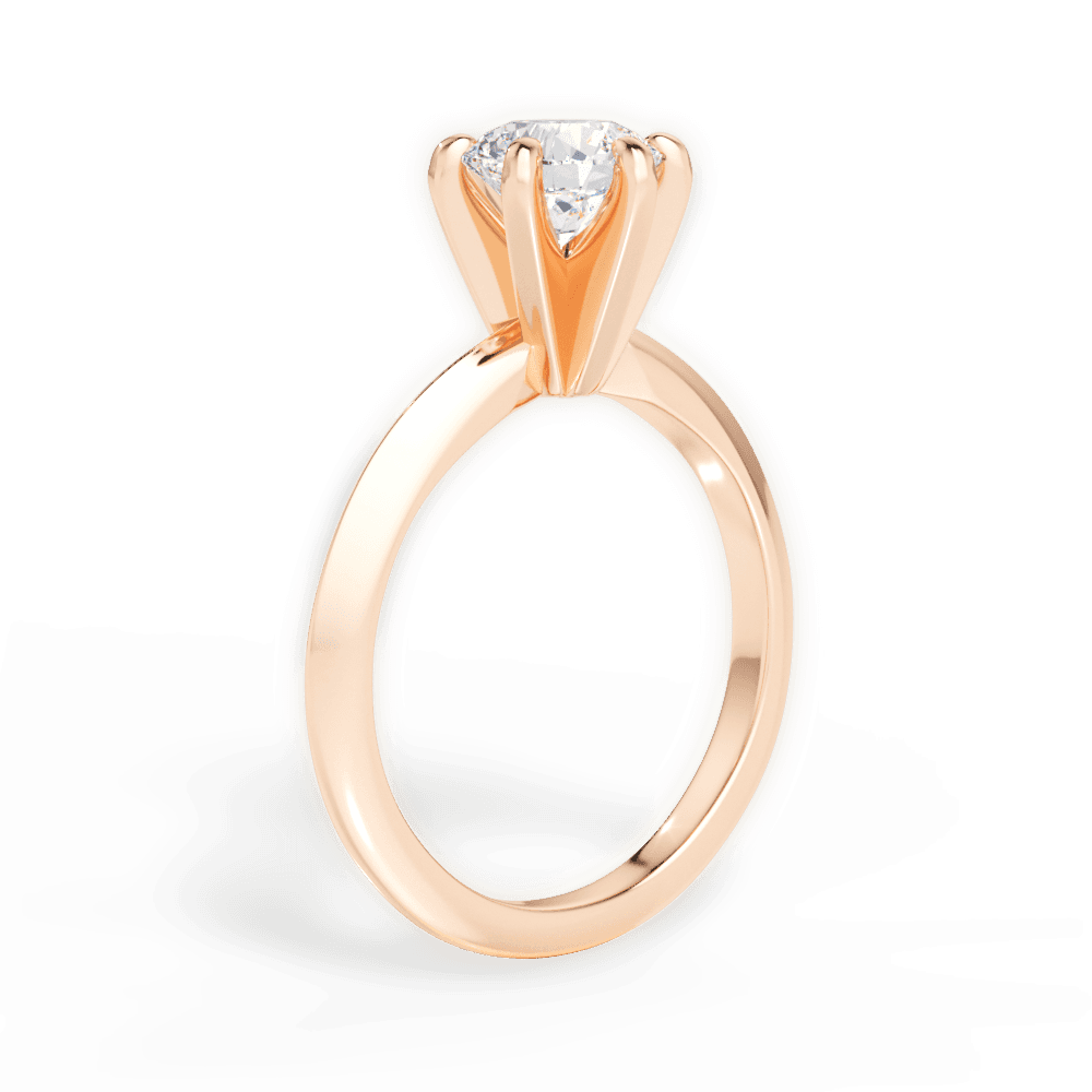 14kt Rose Gold/18kt Rose Gold/round/front