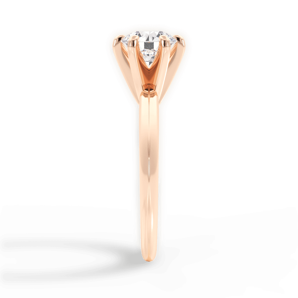 14kt Rose Gold/18kt Rose Gold/round/side