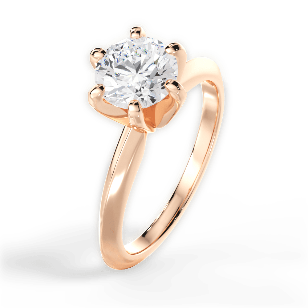 14kt Rose Gold/18kt Rose Gold/round/perspective