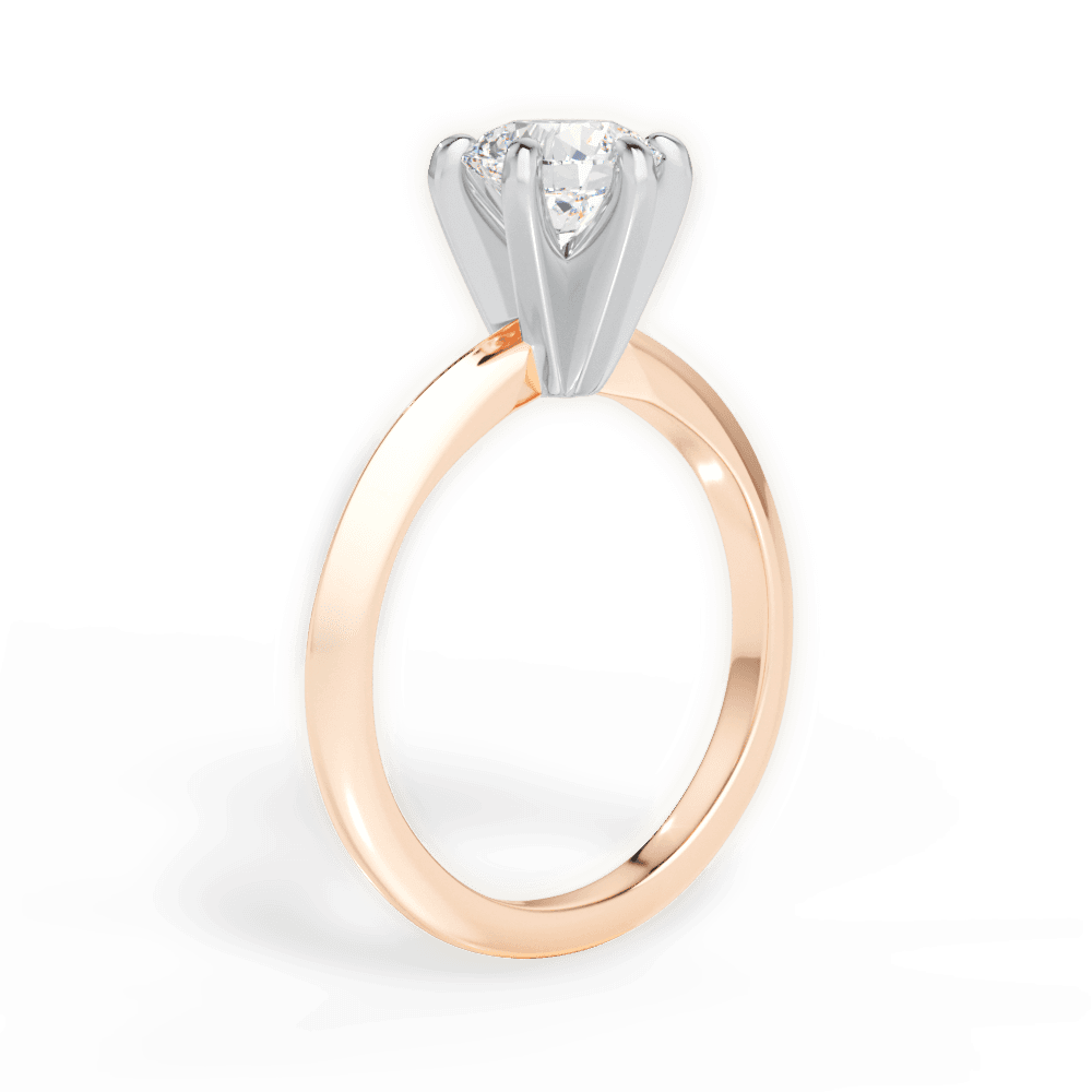 14kt Rose Gold/18kt Rose Gold/round/front