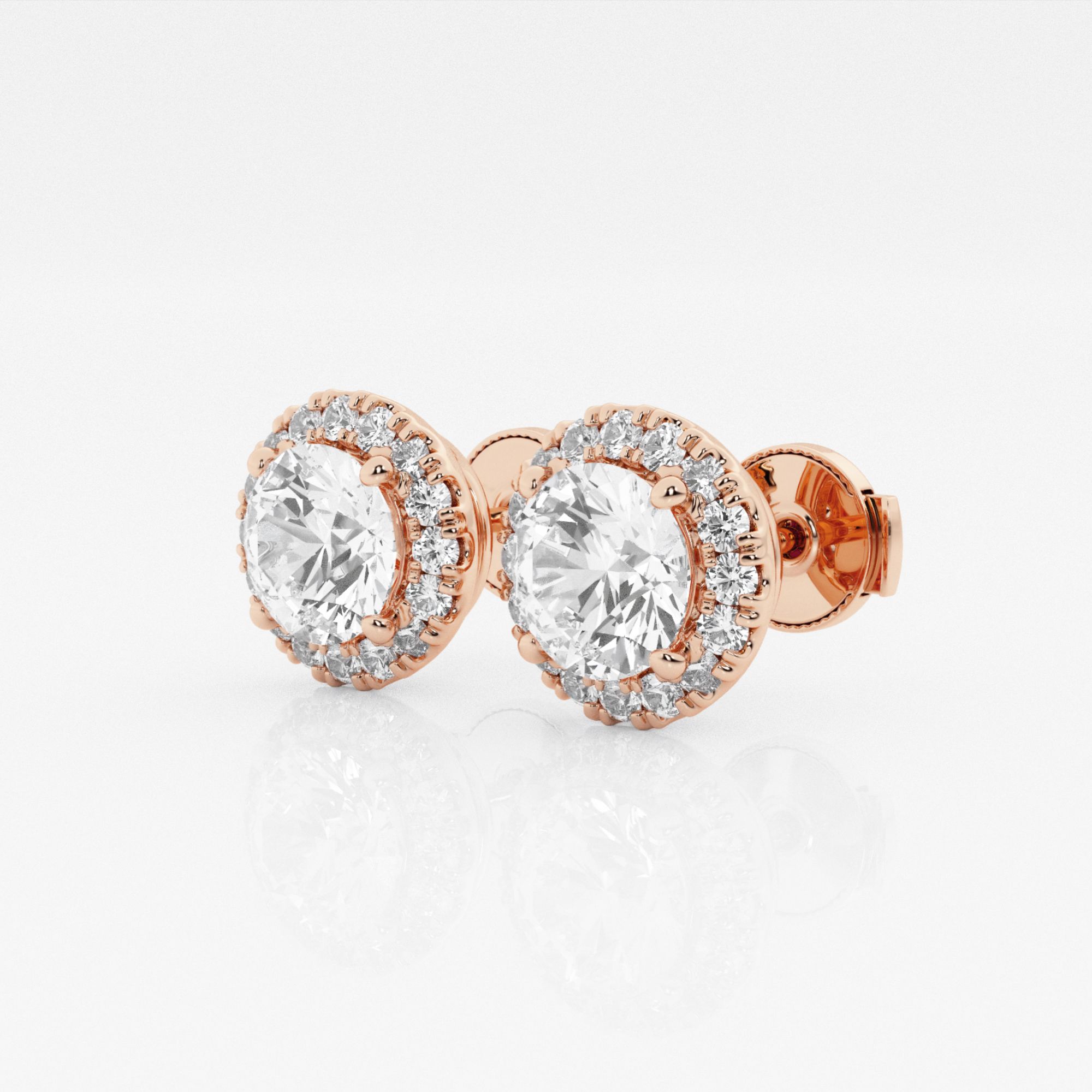 14kt Rose Gold/18kt Rose Gold/round/side