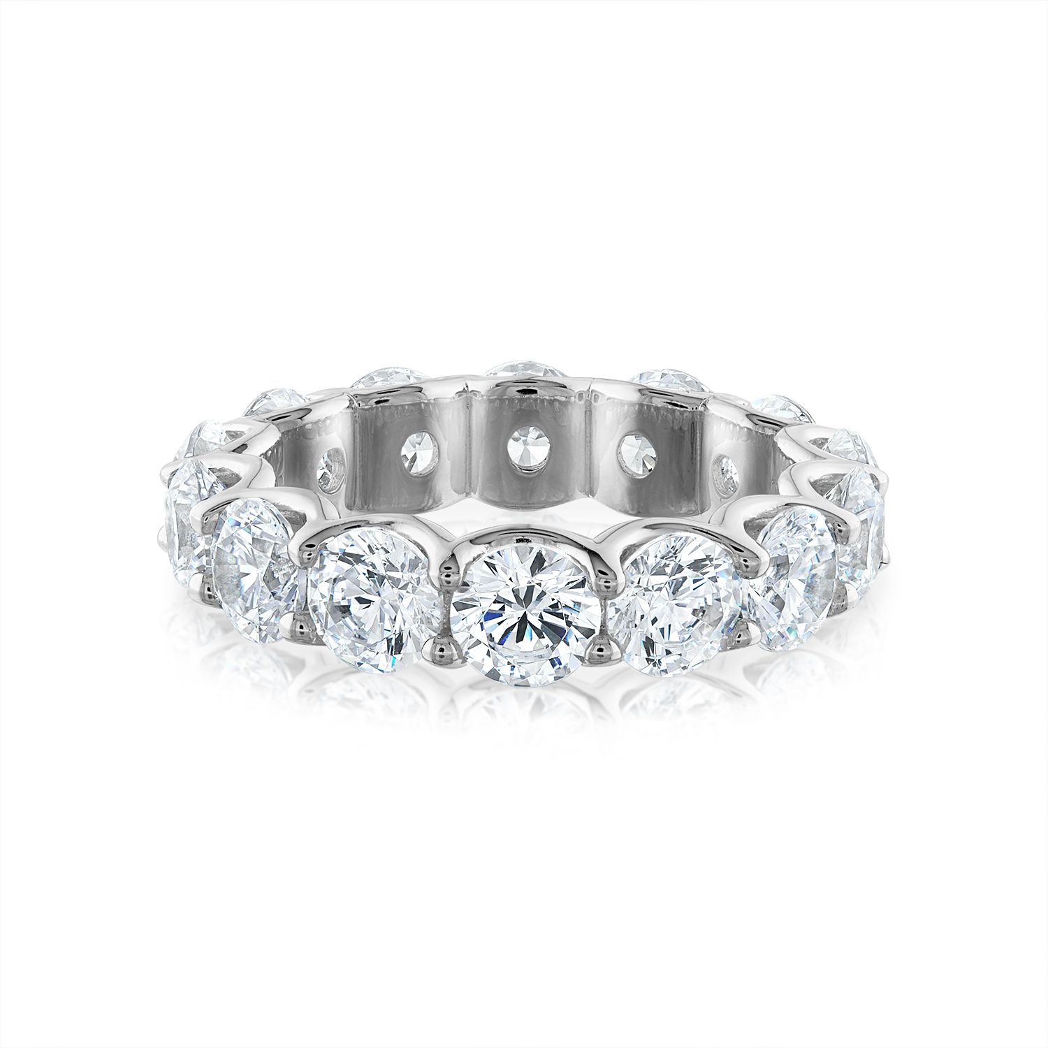 14kt White Gold/18kt White Gold/Platinum/round/top