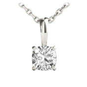 cushion cut diamond pendant