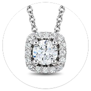 Halo Pendant Necklace Diamond Essentials Product Collection Image