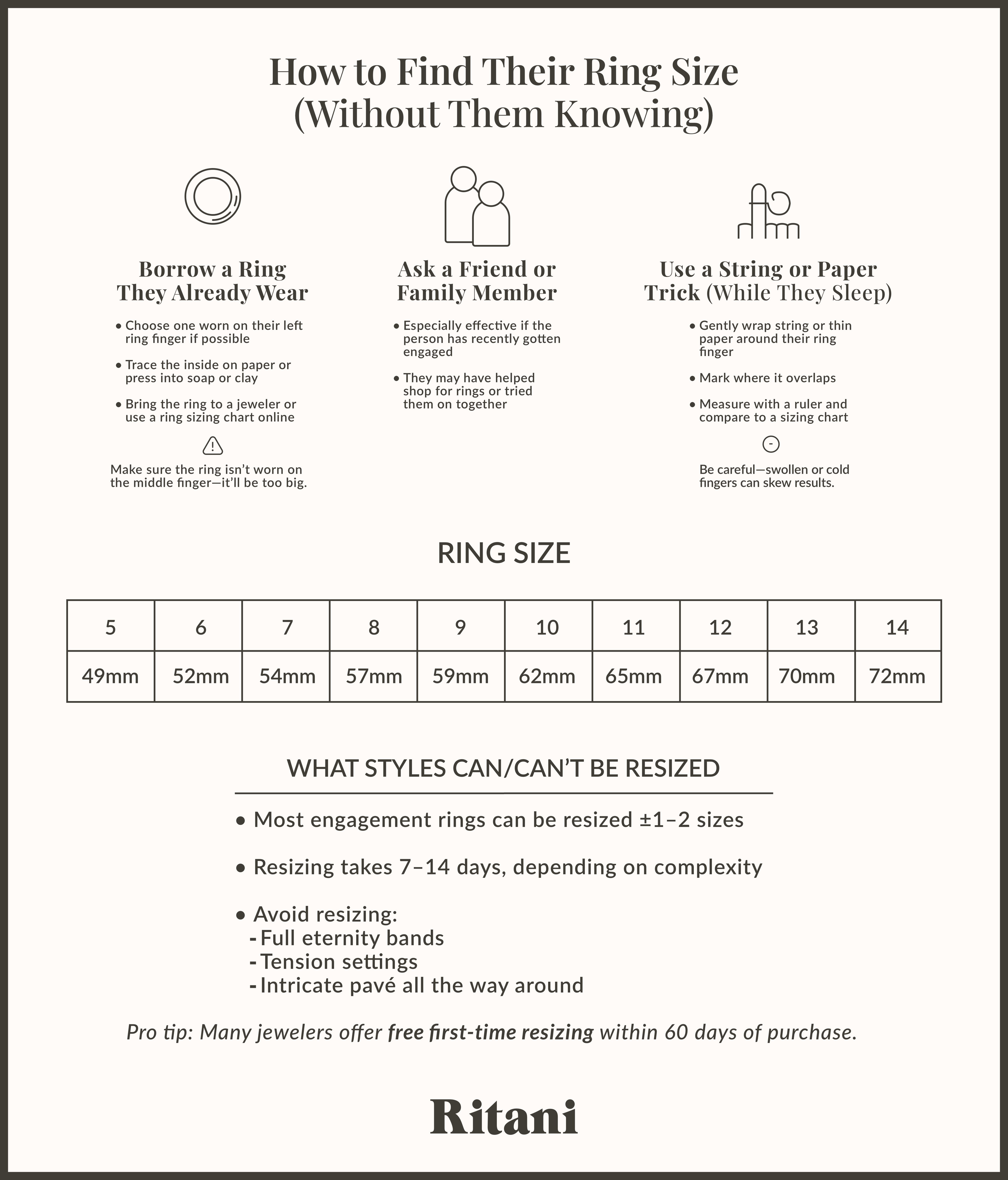 How to Find Their Ring Size